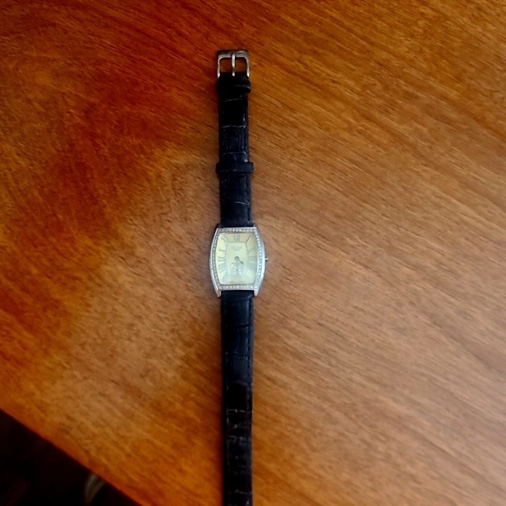 Elini Watch Wb22348tbk Dolce Diamond Stainless Steel Case Women's
